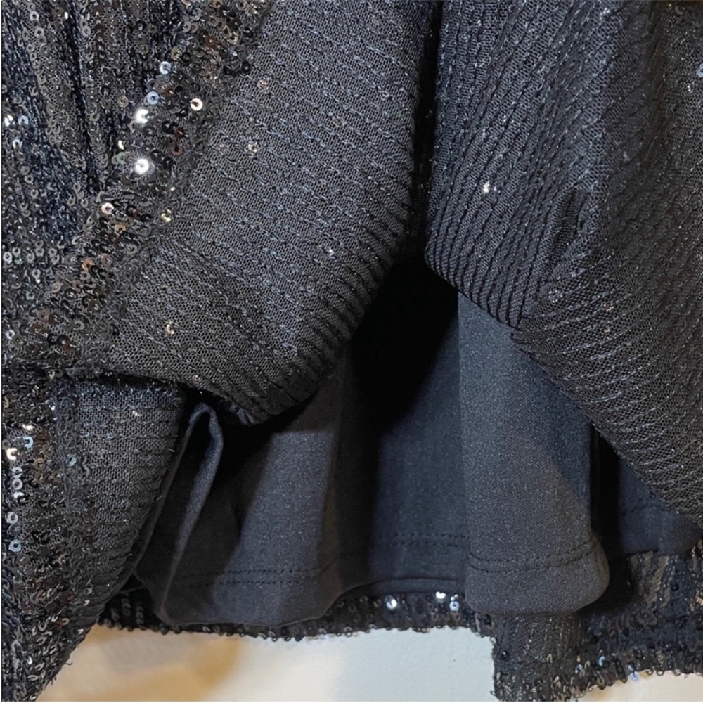 MSK Black Sequin A-Line Midi Dress. Small. NWT. - Picture 8 of 14